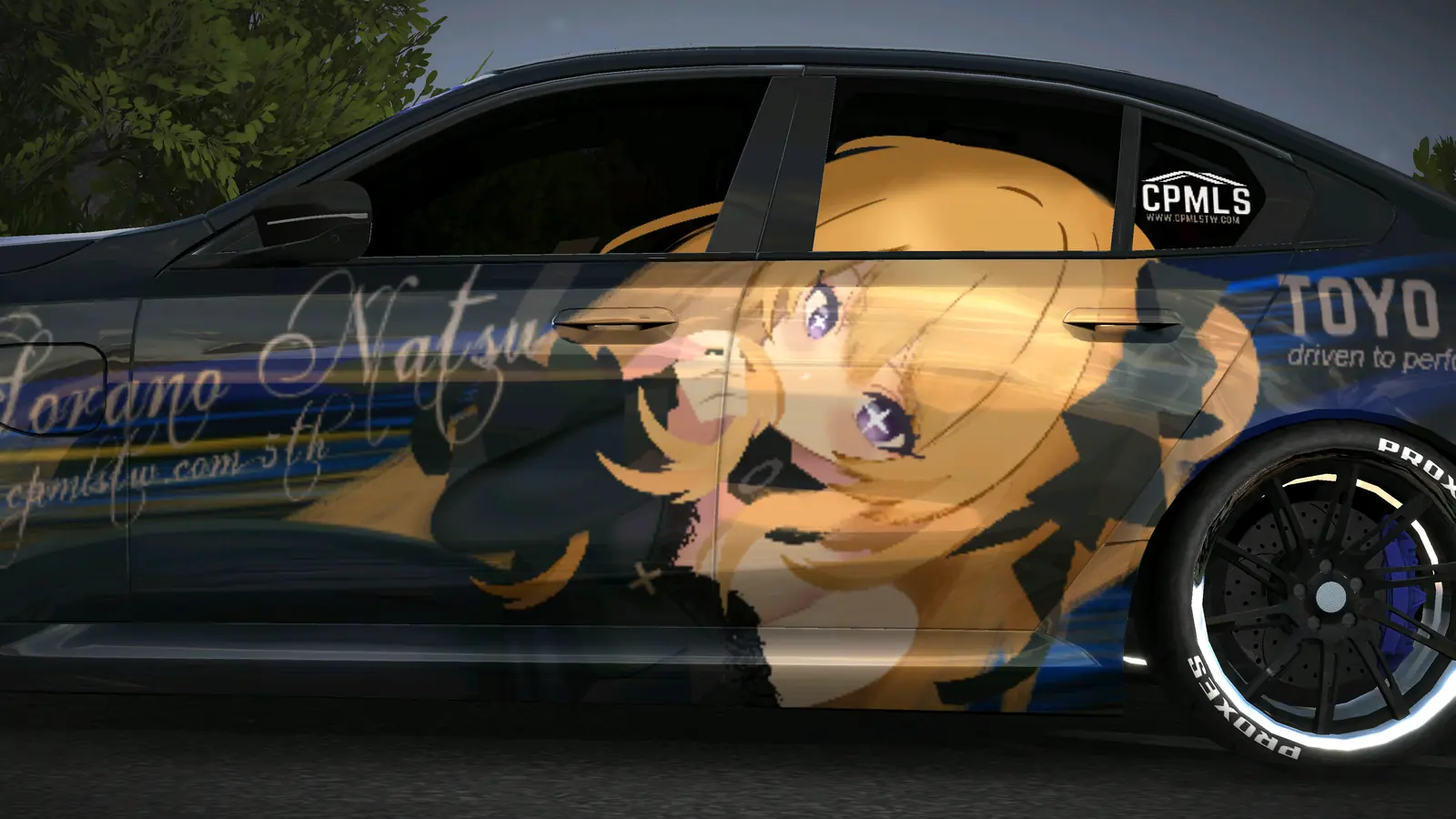 深空版車側空乃ナツ彩繪特寫