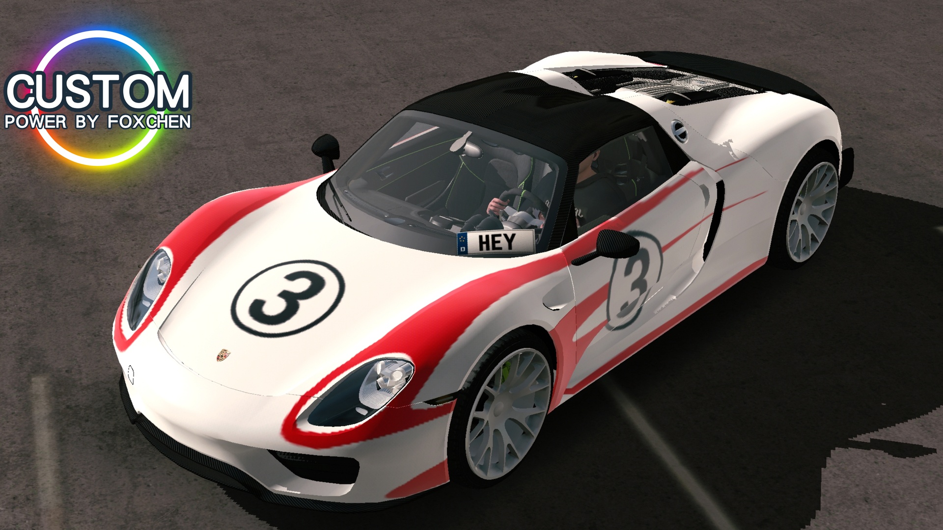CUS59] Porsche 918 Spyder weissach package Perfect Badge custom