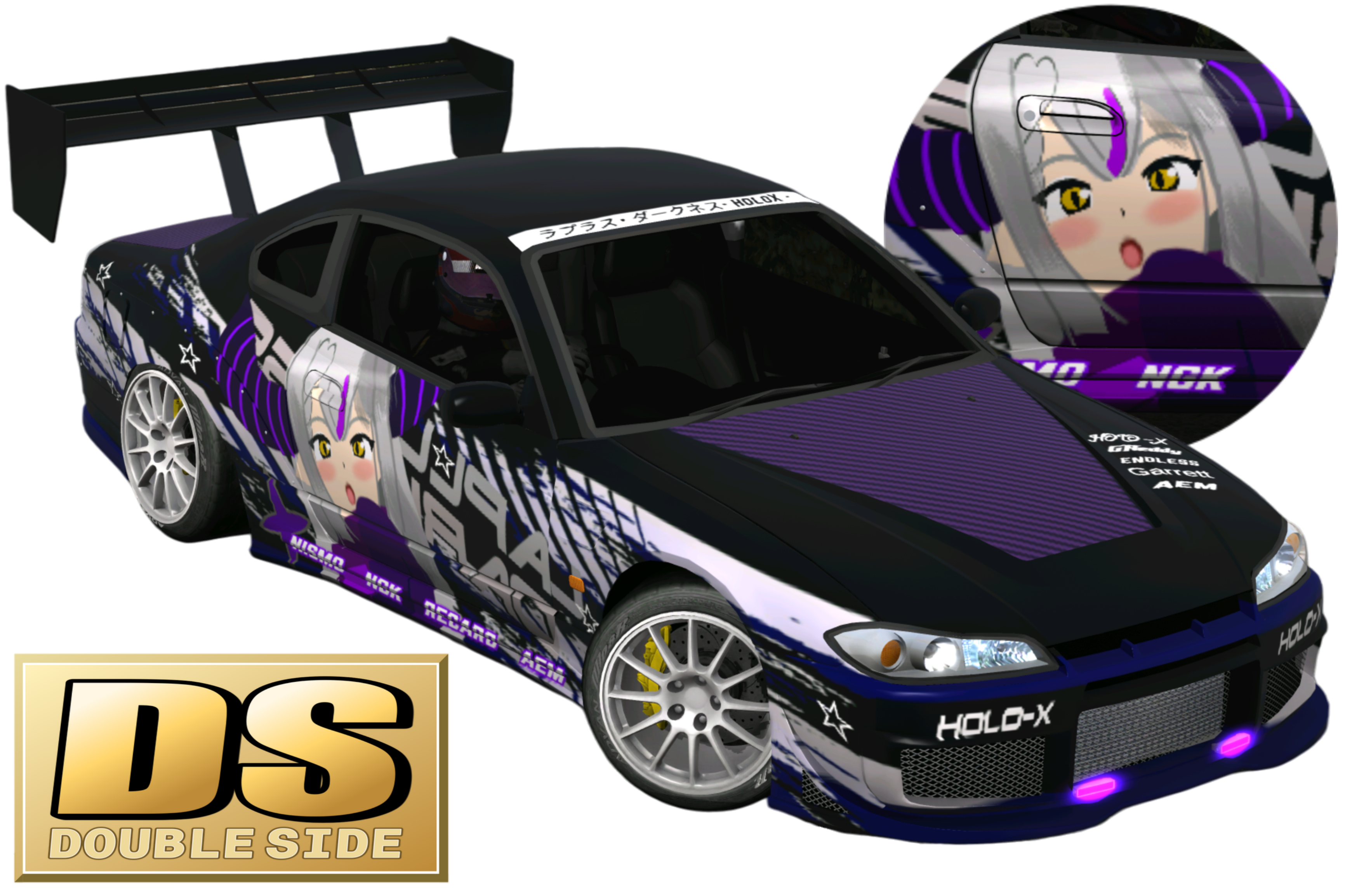231]Nissan Silvia S15 Hololive HoloX La+ Darknesss Daul-Side