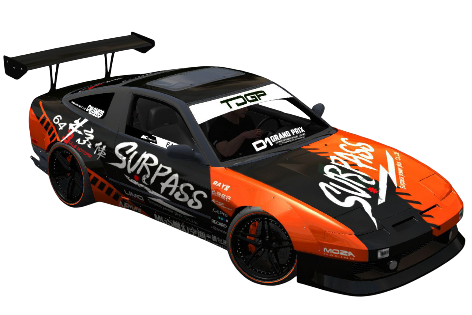 366] Nissan 240sx Taiwanese drifter Niu Jia-chu drifting livery