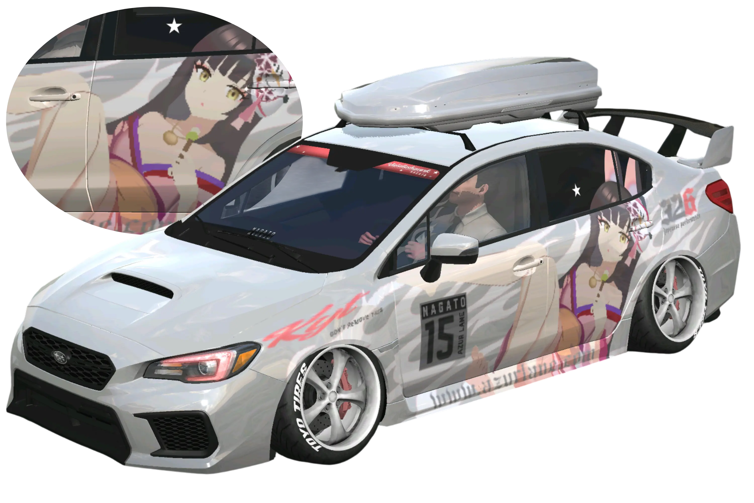 518] Subaru WRX sti Azur Lane Nagato META (Shark) Japanese Style
