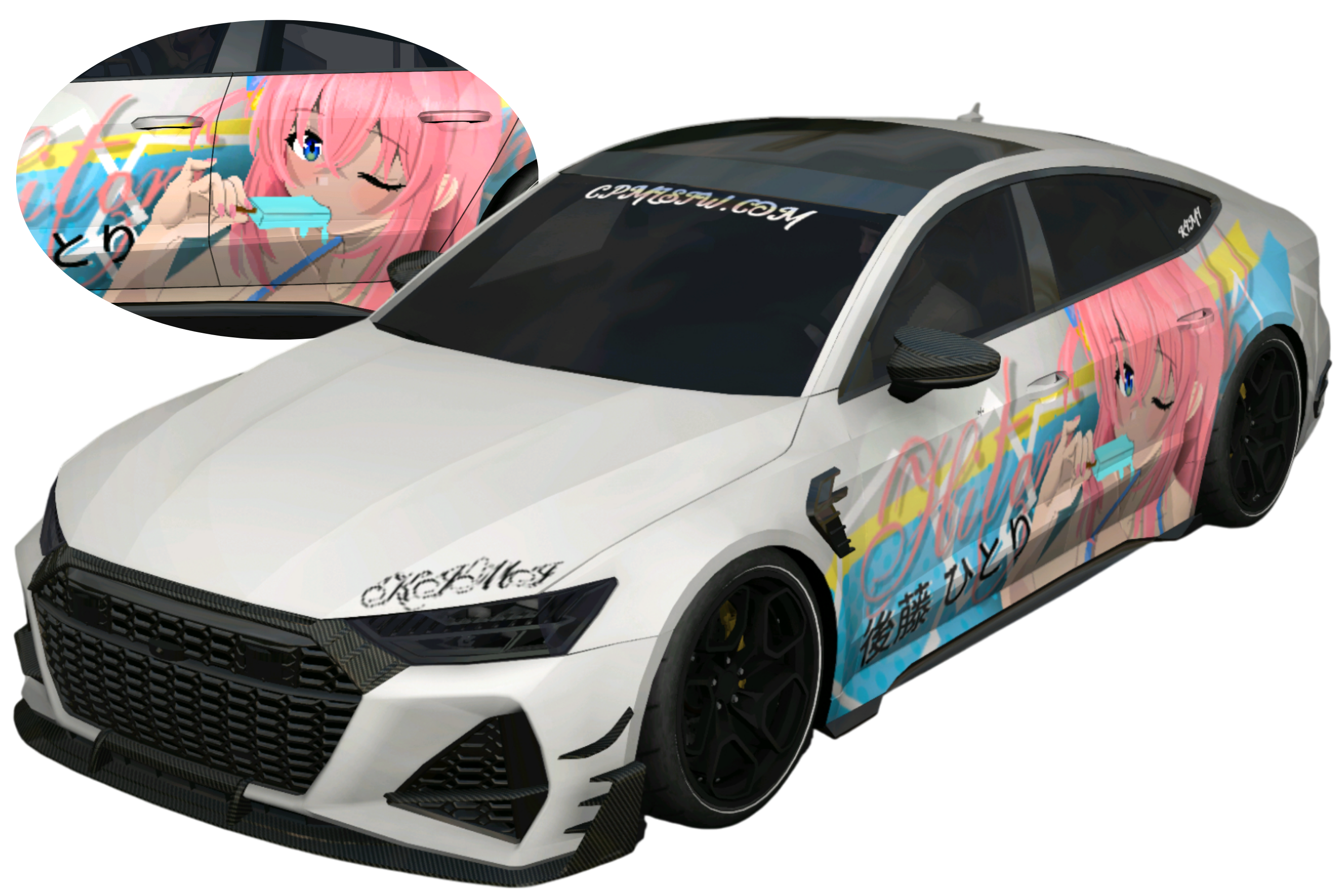 528]Audi RS7 Hitori Gotoh (Bocchi-chan) Bikini Bocchi the Rock